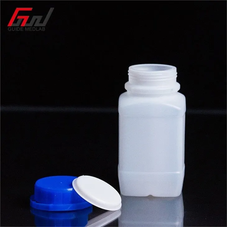 4 hdpe reagent bottle with blue lid