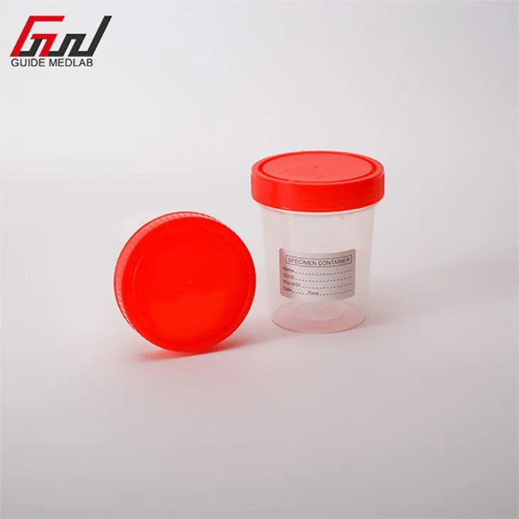 2 60ml urine specimen container